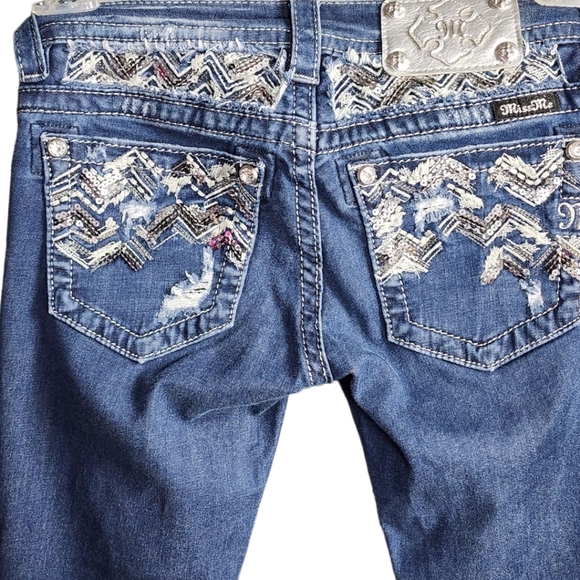 Miss Me Denim - Miss Me Signature Skinny Jeans Size 25 JE810853L - Distressed